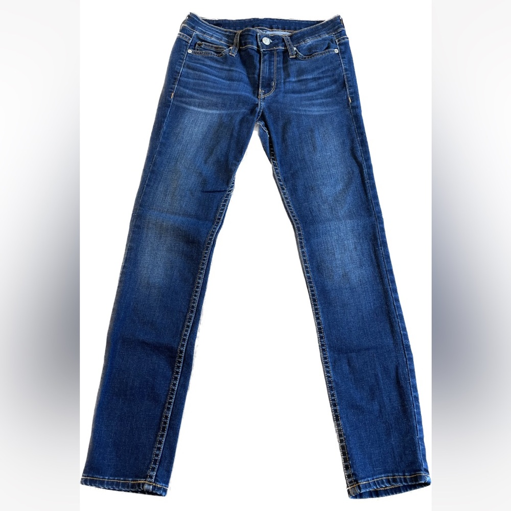 💕 Calvin Klein Women's Navy Blue Skinny Denim Jeans CKJ001